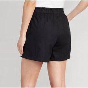 Old Navy - Sz 2X Black Poplin Pull On Shorts With 5” Inseam